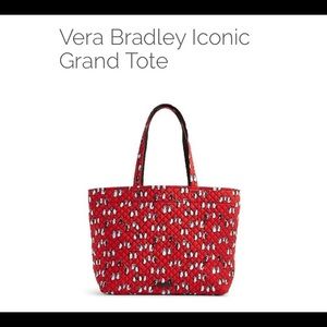 Vera Bradley penguin grand Tote nwt